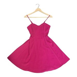 CANDIES Hot Pink A-Line Spaghetti Strap Mini Dress - WM